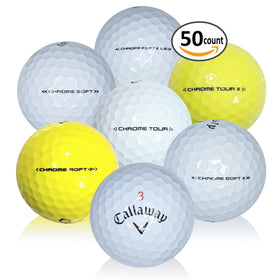 Afford-A-Ball Golf chrome soft-tour balls ready for budget-friendly rounds.