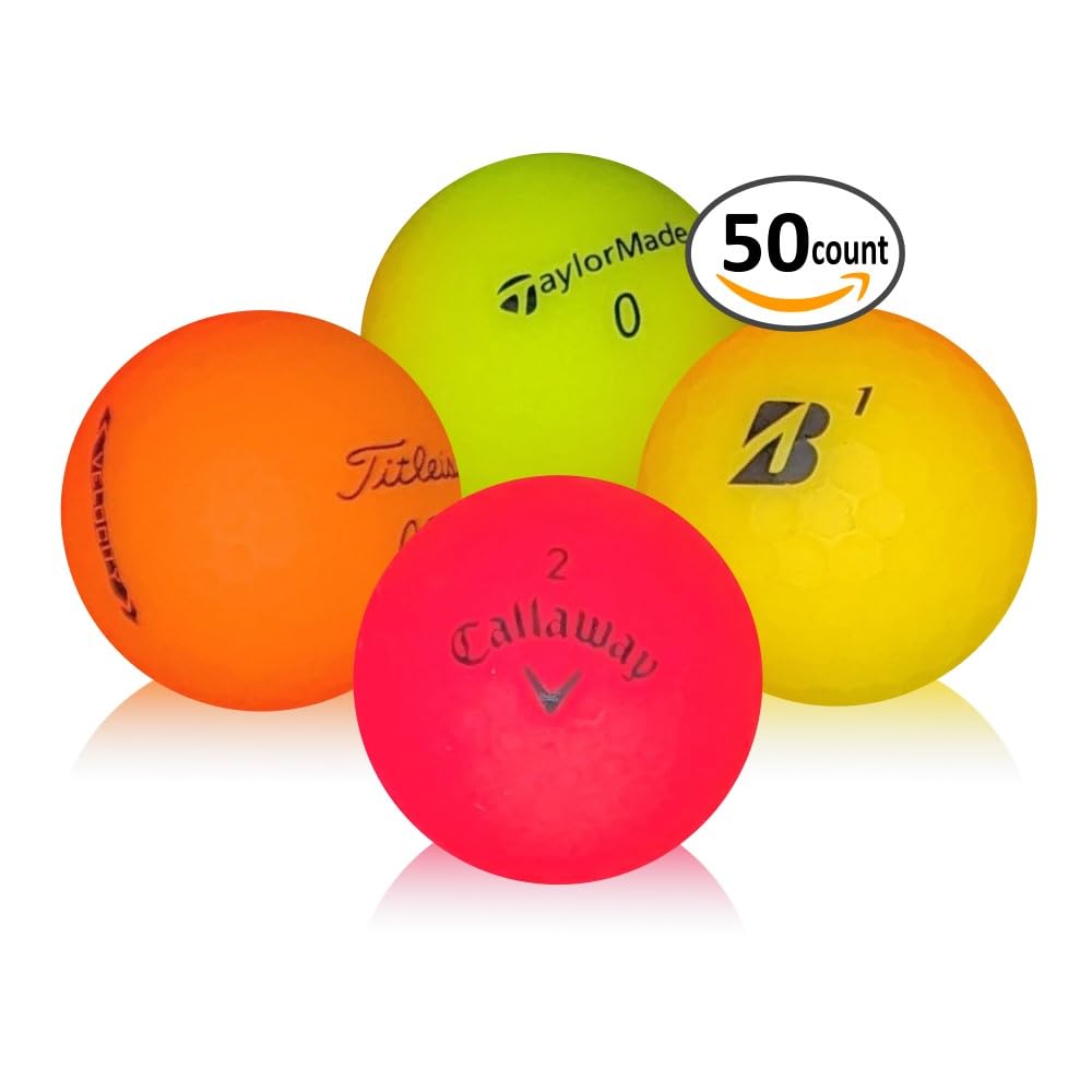 AFFORDABALL GOLF Mint matte color balls provide high visibility on the course.