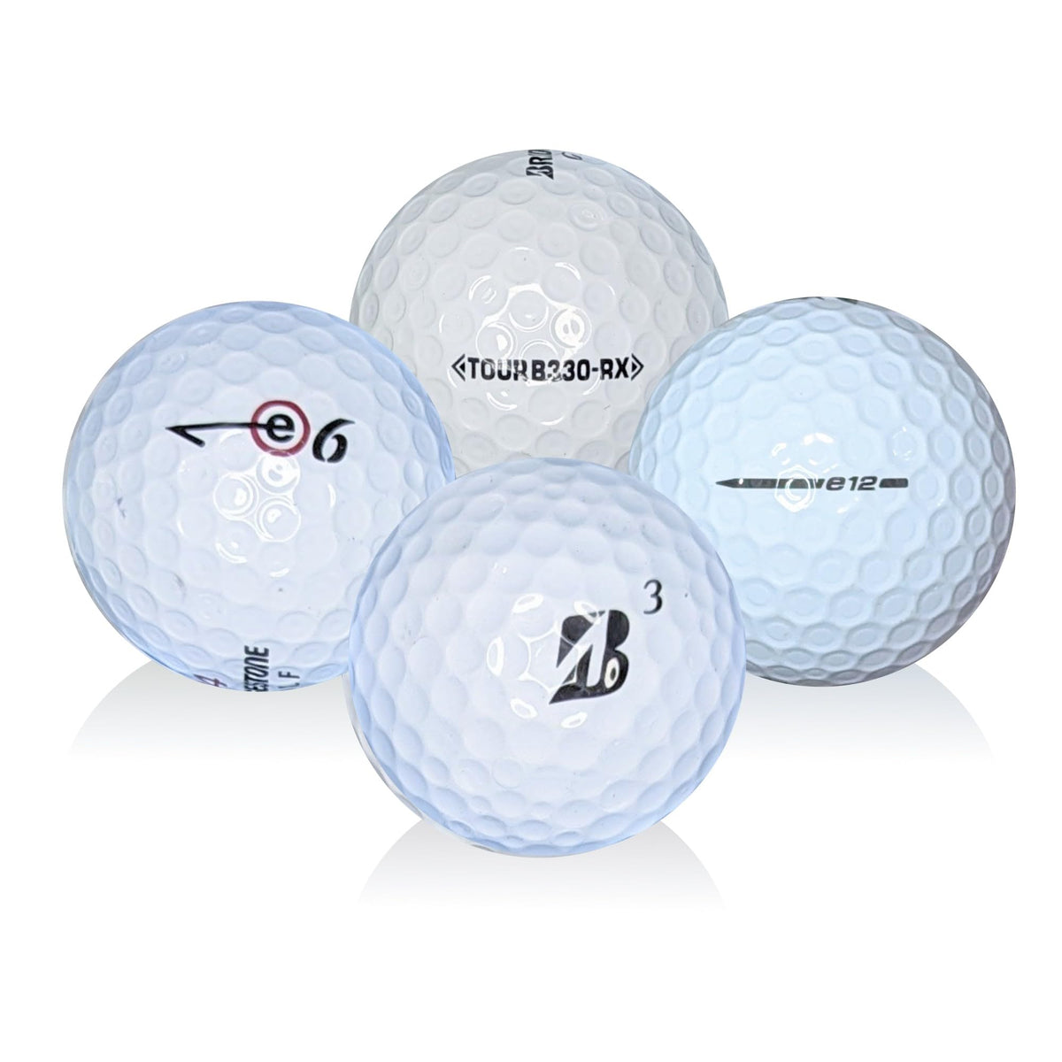 Affordaball Golf 50-pack packaging on display for budget practice.