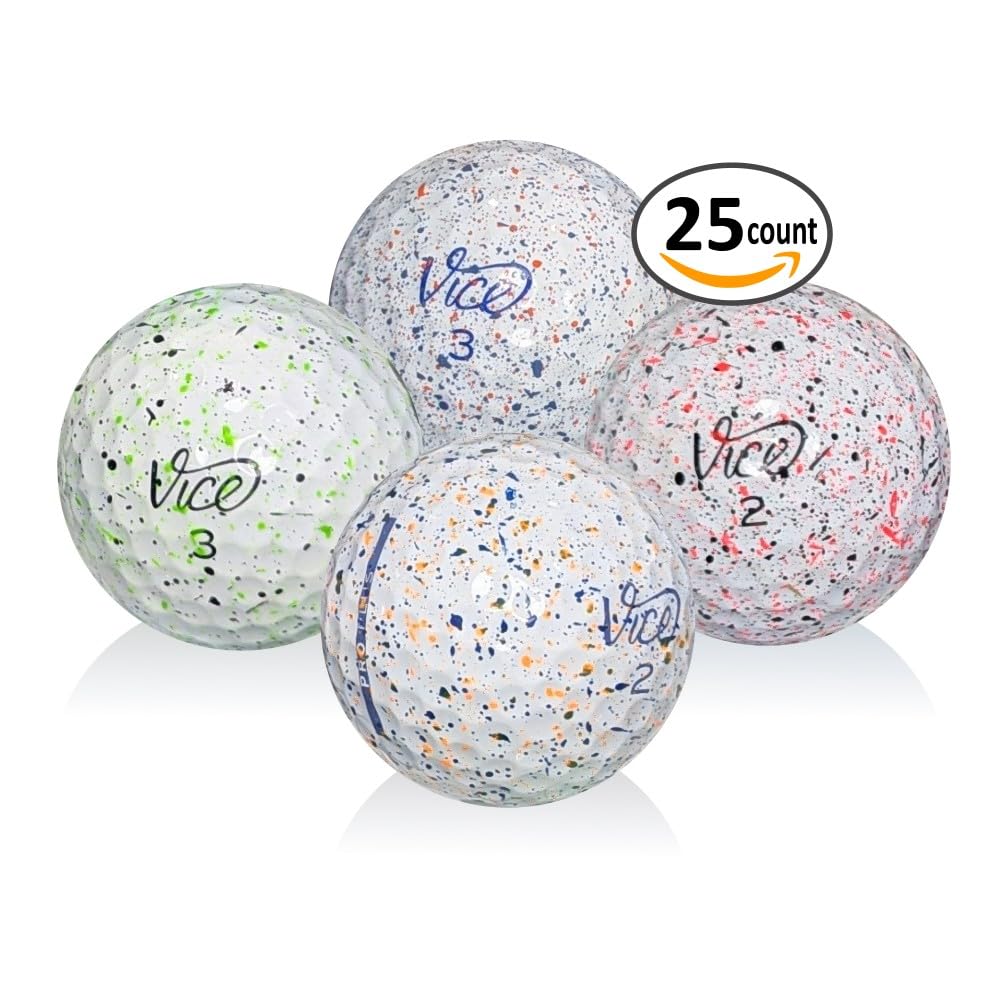 Afford-A-Ball Golf recycled Vice Drip balls ready for casual rounds.
