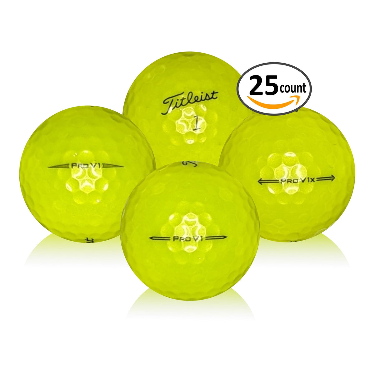 AFFORDABALL Golf: Recycled yellow Pro V1x balls, sustainable on-course play