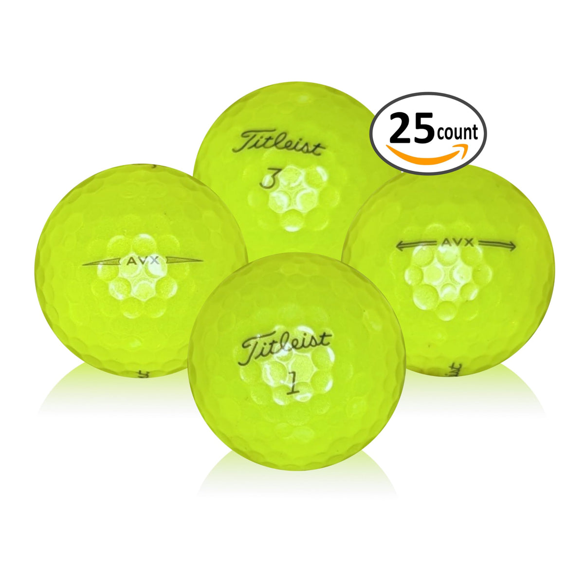 Afford-A-Ball Golf yellow AVX models for practice and play