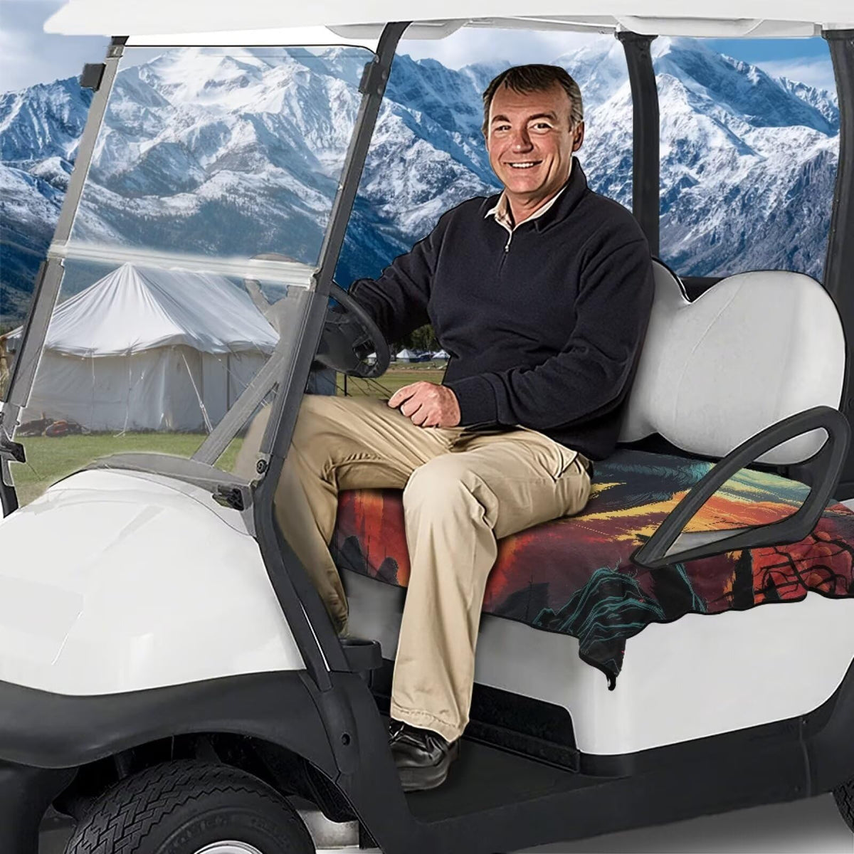 AFPANQZ Bigfoot golf cart seat towel keeps seats clean in damp weather
