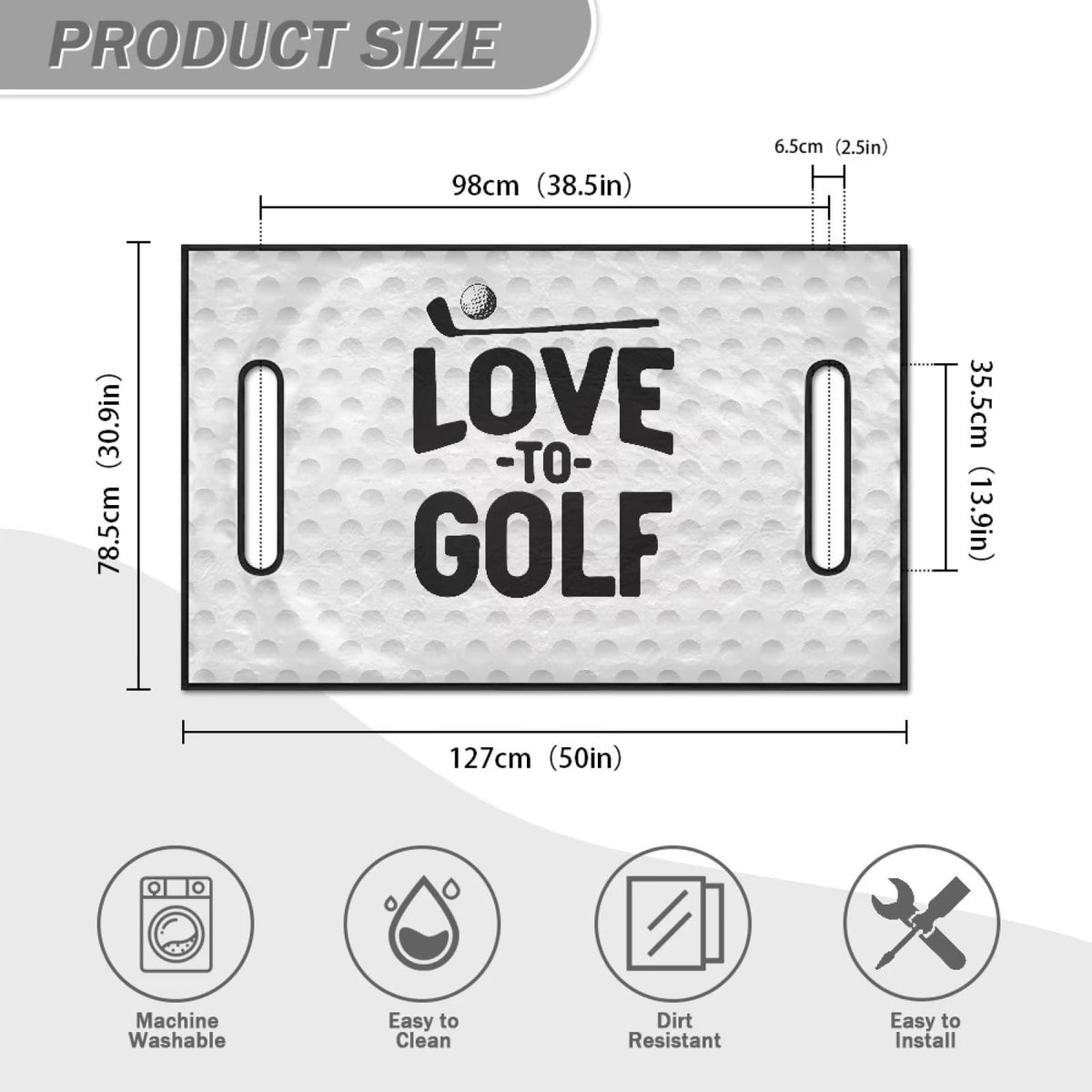 AFPANQZ machine-washable seat cover simplifies post-game cleanup.