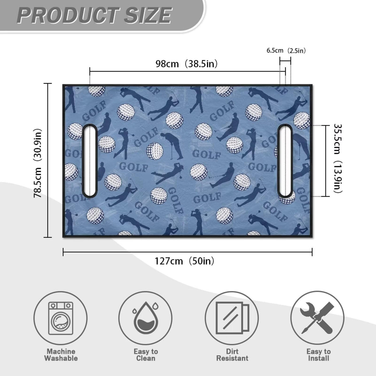 AFPANQZ golf seat cover print designs enhance cart style and personalization
