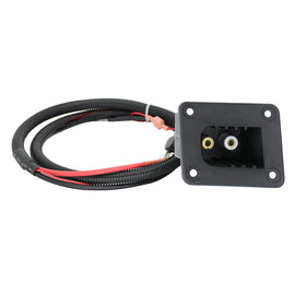 AFU charger handle plug socket demonstrated in EZGO installation scenario.