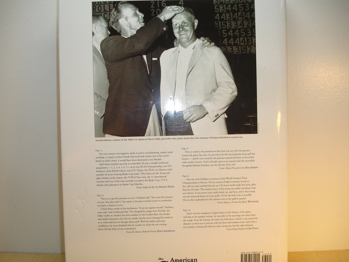 agi jack nicklaus simply the best cover showcases vintage typography for collectors.