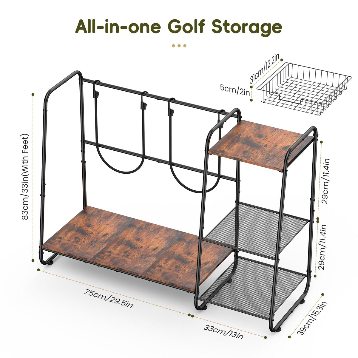AGUstrike reversible shelves adapt to left or right setup.