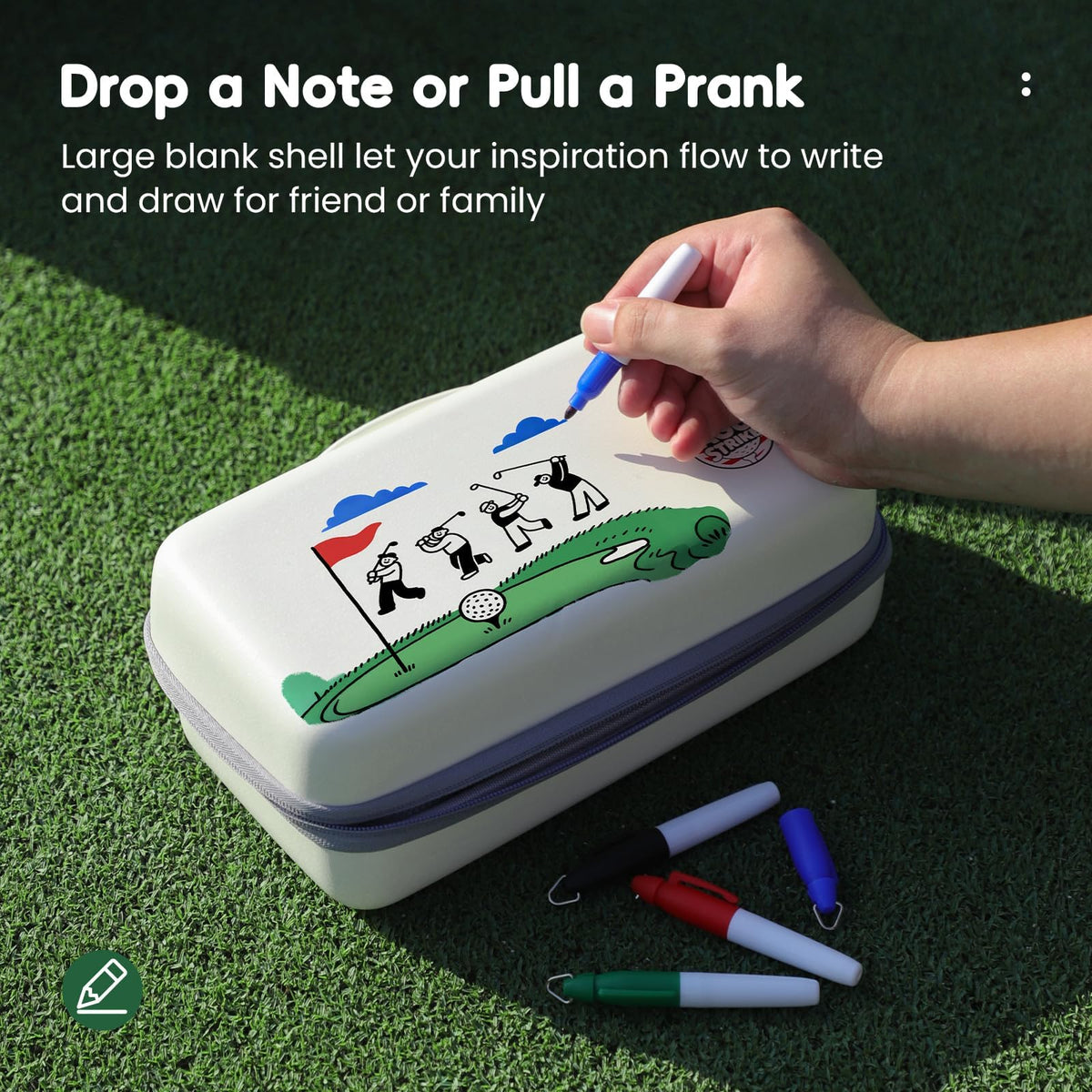 AGUstrike ball line marker guides precise alignment during practice