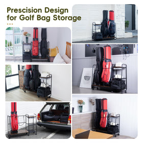 AGUstrike spacious design fits two bags plus shoes.