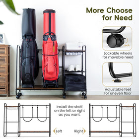 AGUstrike organizer drawer stores balls and small accessories.