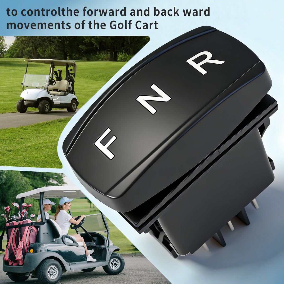 AHKWK FR-027 compact design fits EZ-GO TXT dashboards for easy installation