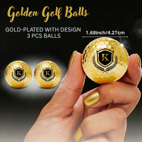 Aikiprety gold outer layer golf balls offer durable, premium feel on the course.