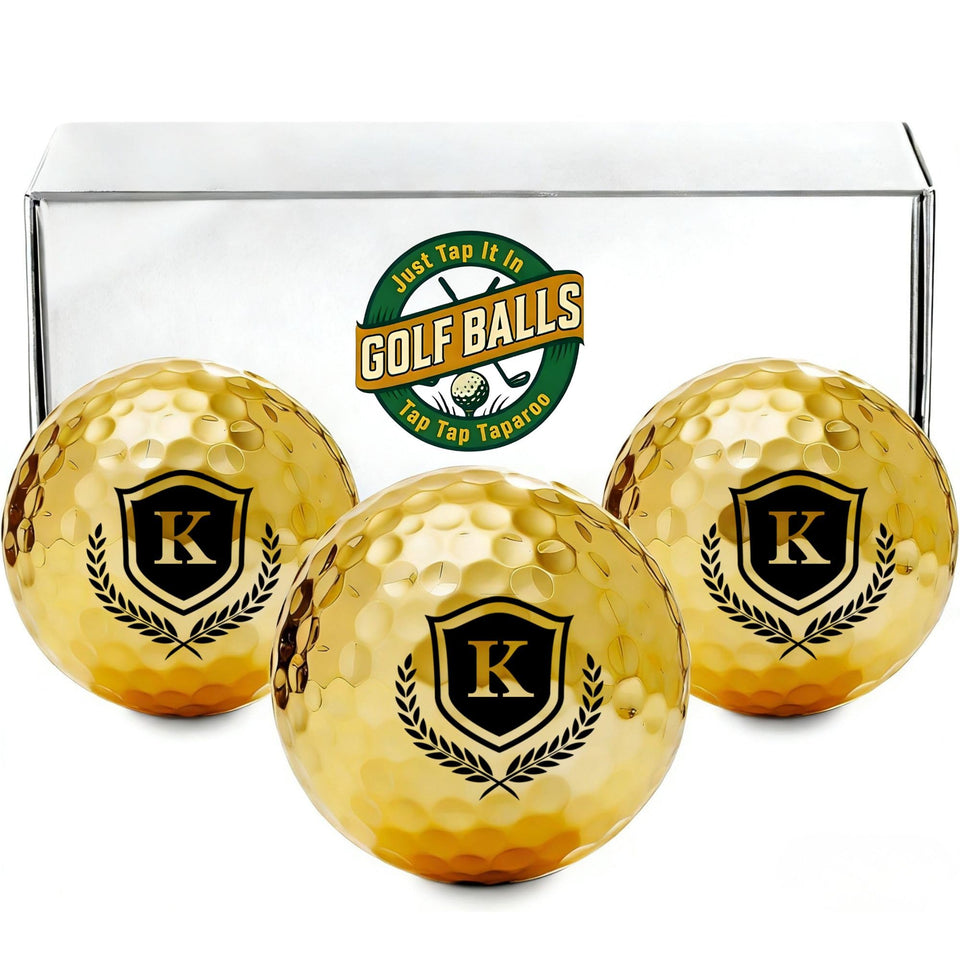 Aikiprety personalized golf balls with initials, ideal for dads and golf-loving coworkers.