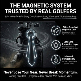 Aiming Fluid Golf Magnetic Landing Pad on-the-green use shows discreet placement.