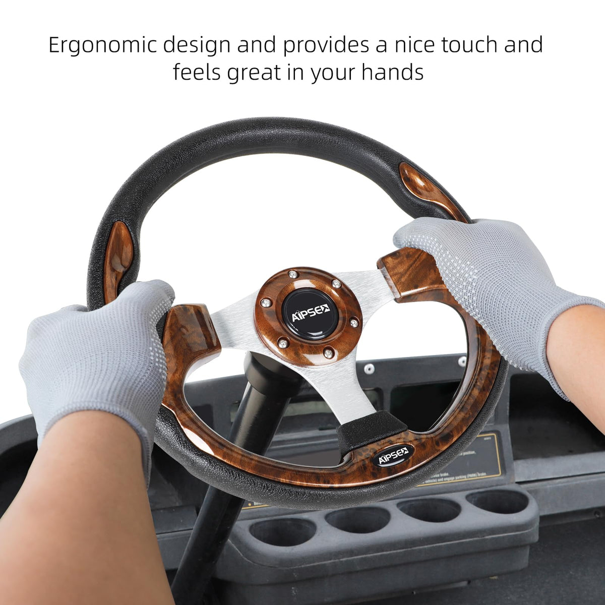 AIPSET 12.5-inch PVC leather wheel improves grip during rides