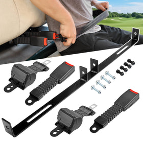 AIPSET 2P seat belt with bracket on front seat for EZGO, Club Car, Yamaha.