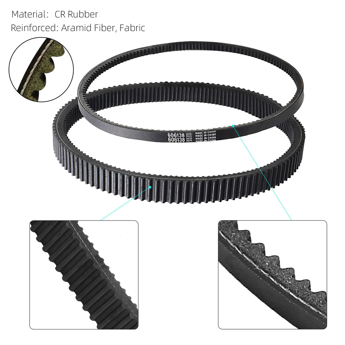 AIPSET aramid fiber and CR rubber construction highlights tear resistance