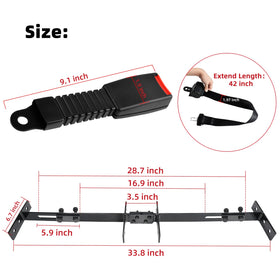 Bracket and hardware included for quick, tool-free installation.