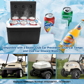 AIPSET mounting bracket enables quick, tool-free installation on a golf cart.