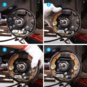 AIPSET brake shoes kit with springs for easy installation