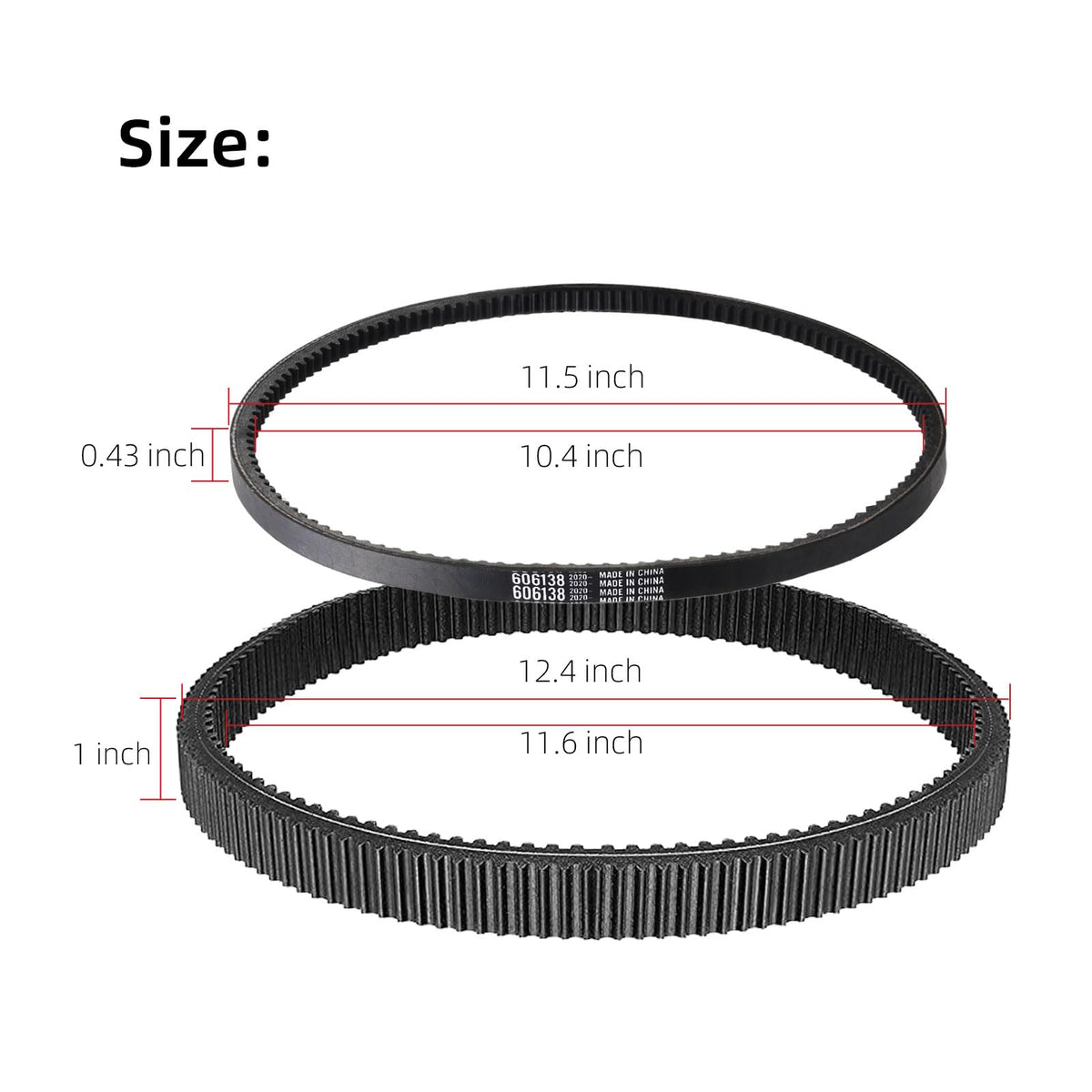 AIPSET drive belt installed on EZGO RXV demonstrates precise fit and performance