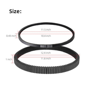 AIPSET drive belt installed on EZGO RXV demonstrates precise fit and performance