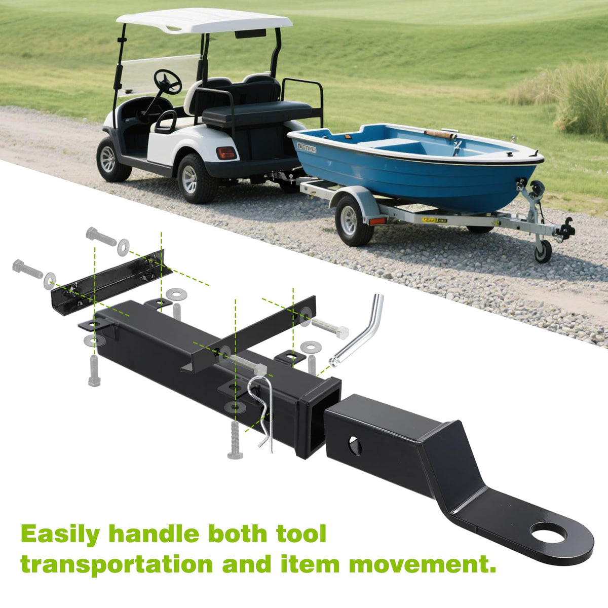 AIPSET easy-install hitch with included hardware