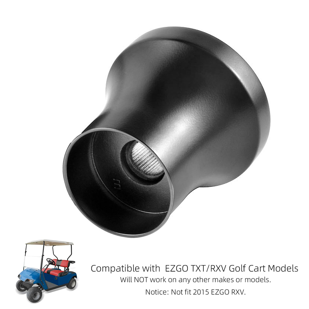 AIPSET EZGO RXV/TXT compatible adapter close-up highlighting precise splines