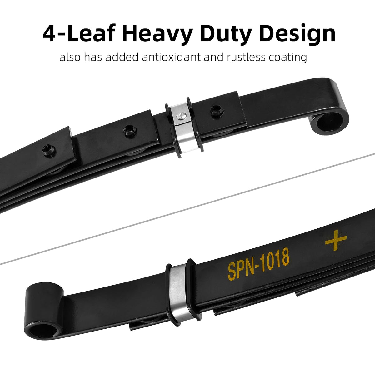AIPSET heavy-duty rear springs installed on EZGO TXT