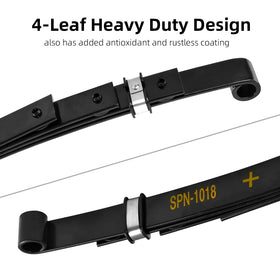 AIPSET heavy-duty rear springs installed on EZGO TXT