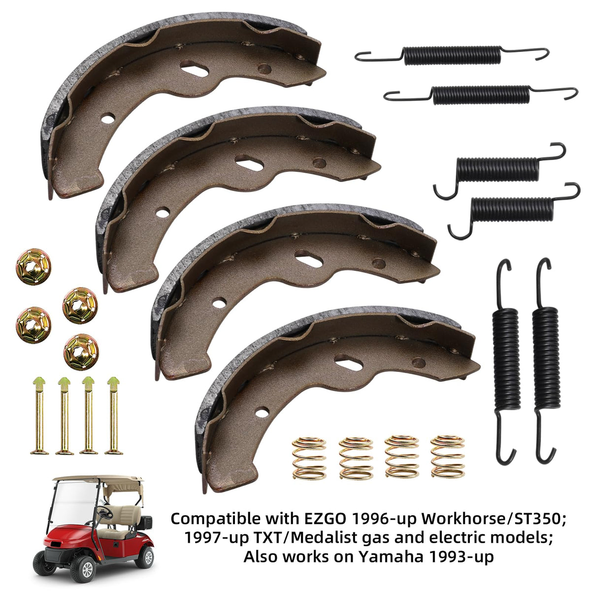 AIPSET ST350 brake shoes kit for safe, consistent deceleration