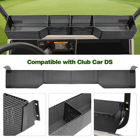 AIPSET DS front basket installed on a Club Car DS for quick dash access