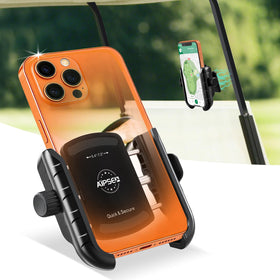 AIPSET Golf Cart Phone Holder with a strong magnet keeps your device secure.
