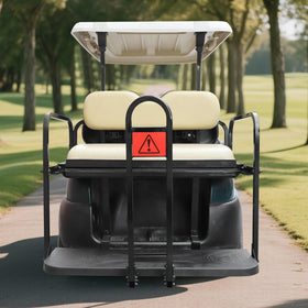 AIPSET adjustable-length rear bar extended to fit diverse carts