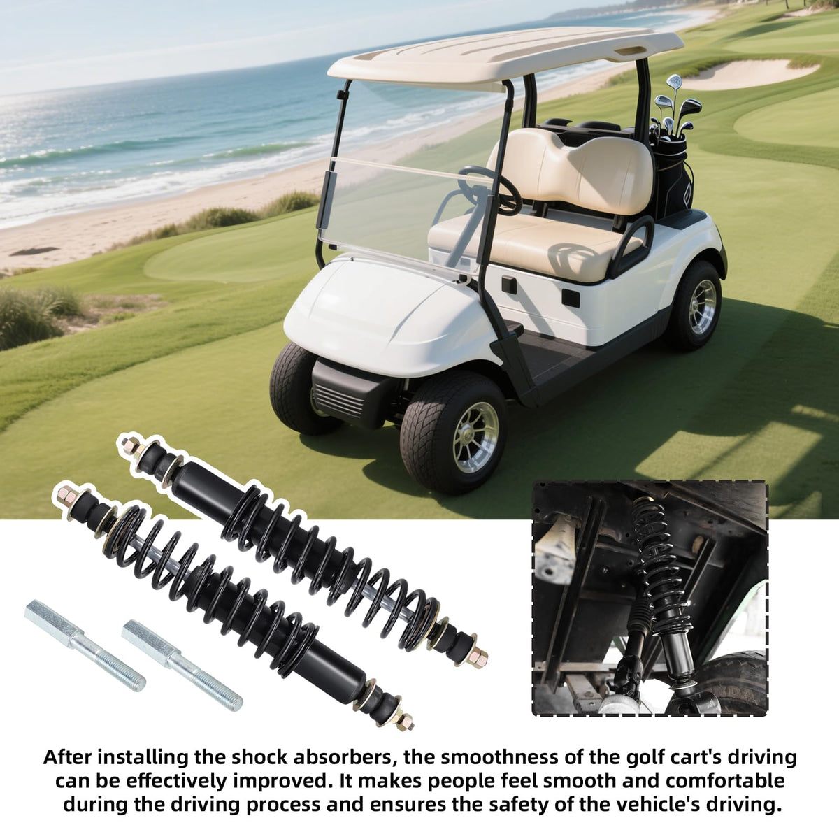 AIPSET coil-over design highlights improved control and cushioning.