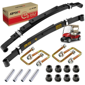 AIPSET rear leaf spring kit in box ready for EZGO TXT installation