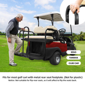 AIPSET grab bar EZGO-compatible upgrade improves rear-seating safety.
