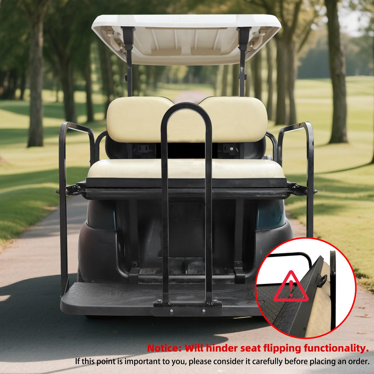 AIPSET heavy-duty safety bar with rust-resistant coating withstands outdoor use.