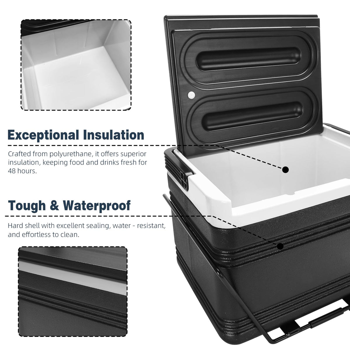 AIPSET 8L cooler is a versatile outdoor essential for beach and camping.