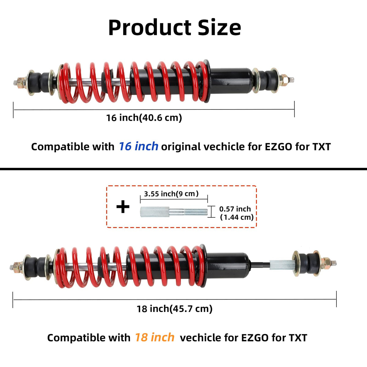 AIPSET two-shock pack for front and rear replacement.