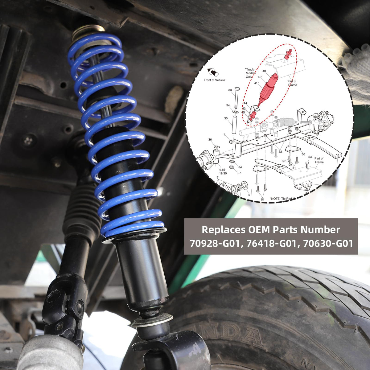 AIPSET package with shocks and extenders ready for easy installation.