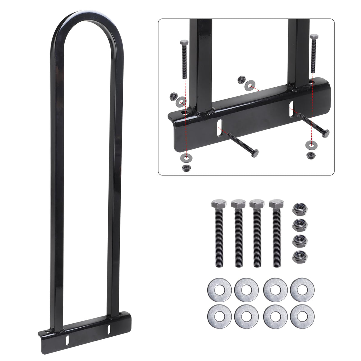 AIPSET installation diagram included simplifies mounting the rear grab bar.