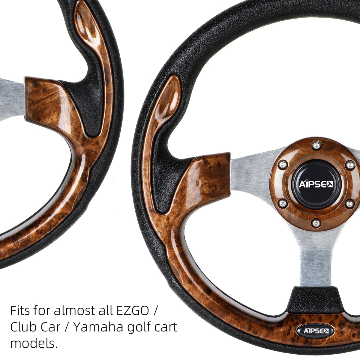 AIPSET steering wheel with RXV/Club Car DS adapters for easy upgrade