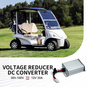 Air2yun DC-DC 12V 360W converter aluminum case, efficient heat dissipation.