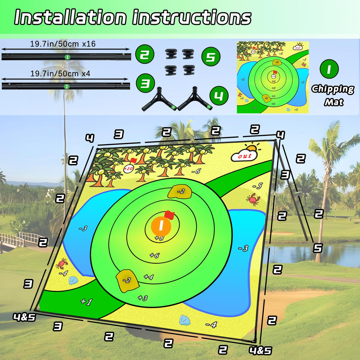 Airaperto Battle Golf backyard setup for family fun.