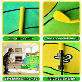 Airaperto Battle Golf eye catching yellow design stands out in backyard play