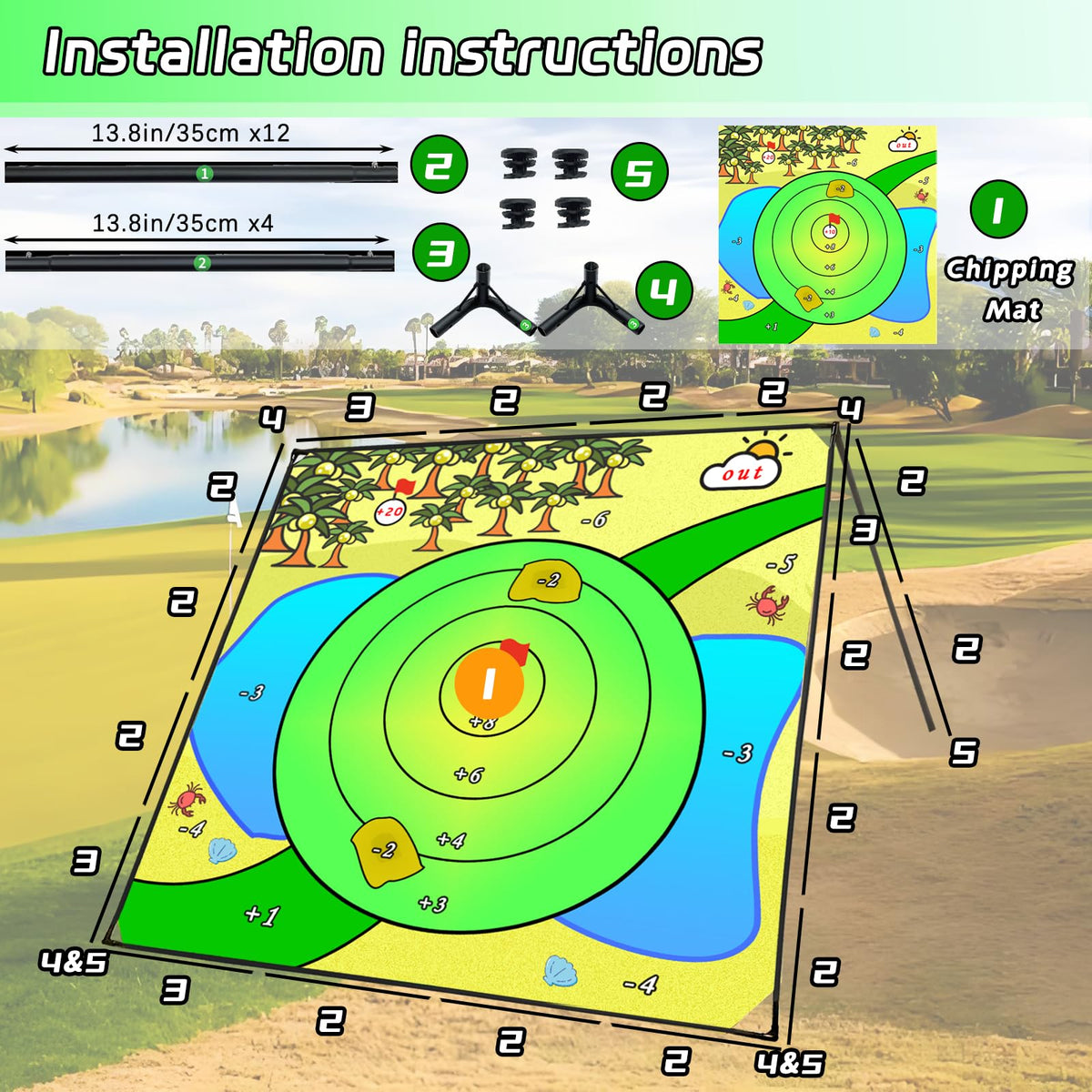 Airaperto Battle Golf portable design with bags for travel
