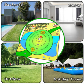 Airaperto Battle Golf contents: mat, lawn, balls, manual, bags