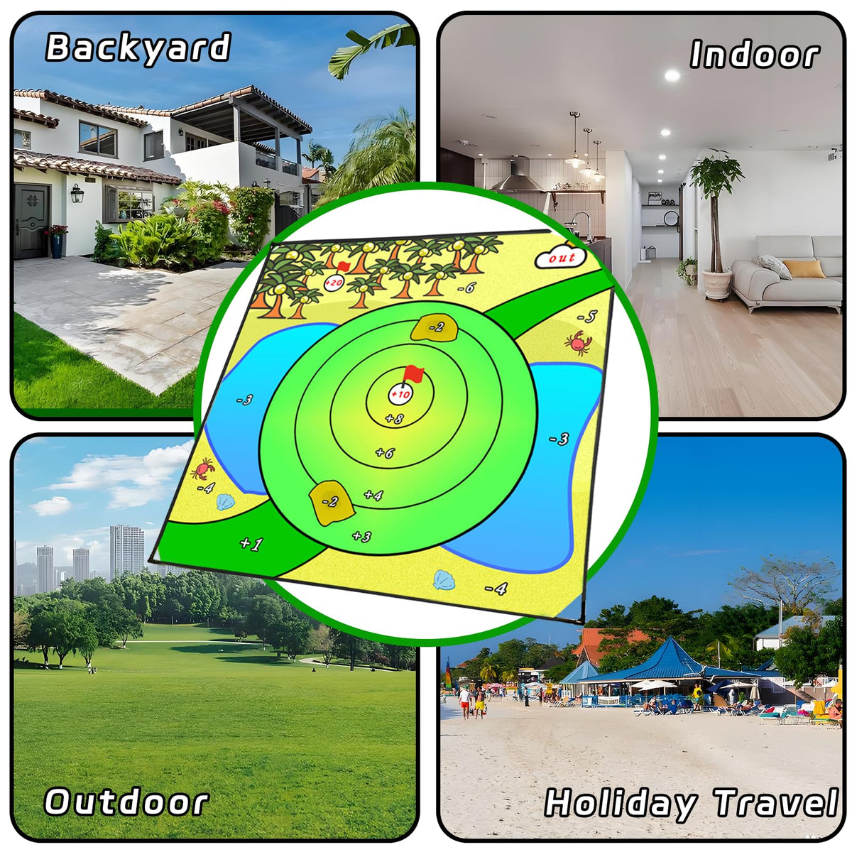 Airaperto Battle Golf simulated lawn delivers authentic feel.